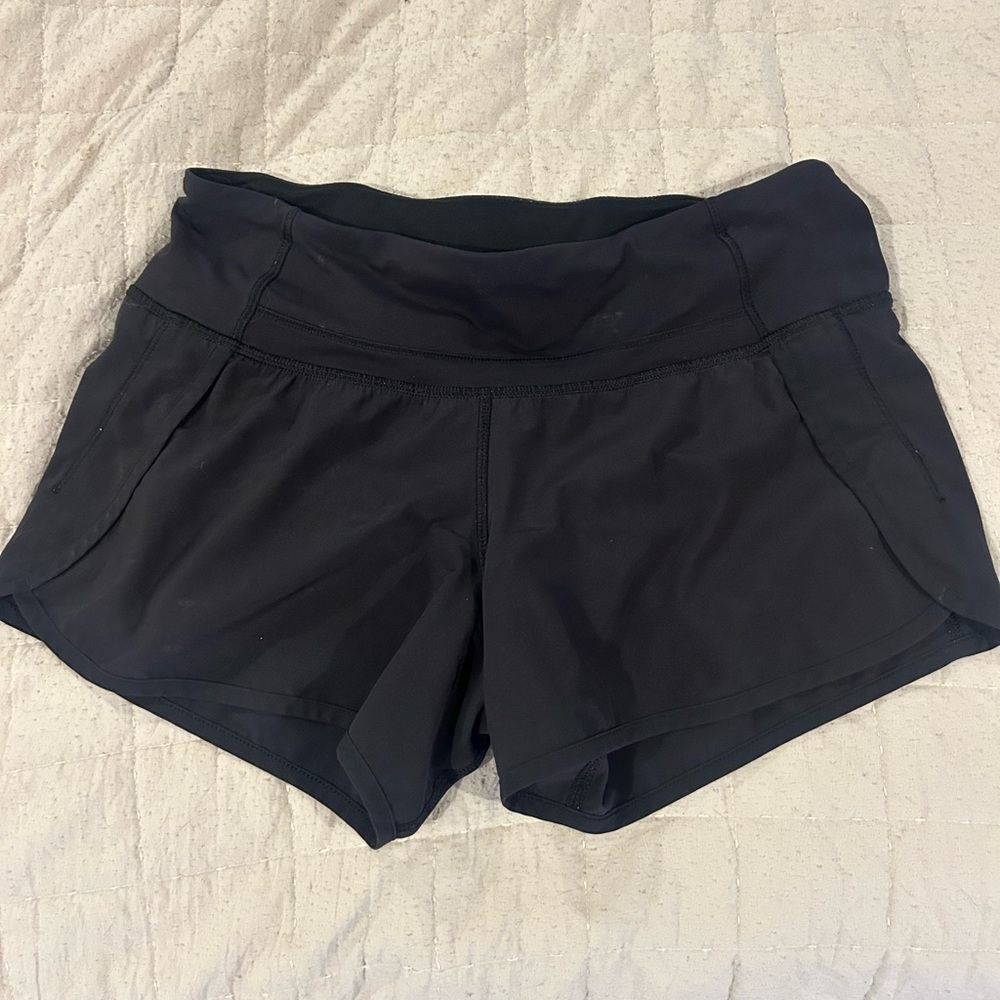 Lululemon Athletica Black Athletic Shorts for Performance